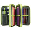 Depesche 11758 Dino World Reflector - Filled 3-Compartment Pencil Case