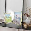 LELE LIFE Gold Floating Picture Frame - Real Glass Metal
