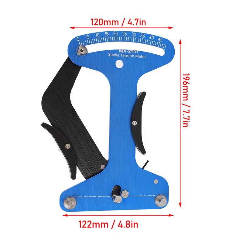 Bike Spoke Tension Meter Adjustable Accurate Scale Aluminum Alloy Wheel