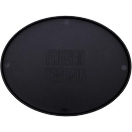 Forged Terrain 120mm x 92mm 3pcs Bundle Lot Round Black Miniature Plastic Bases Wargaming Tabletop Games Hobby Figure Painting Basing Model Accessories Minis Diorama