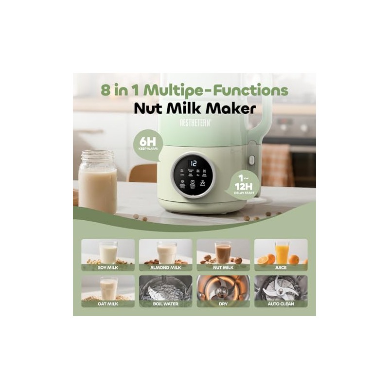 Nut Milk Maker Machine, Soy Milk & Oat Milk Maker