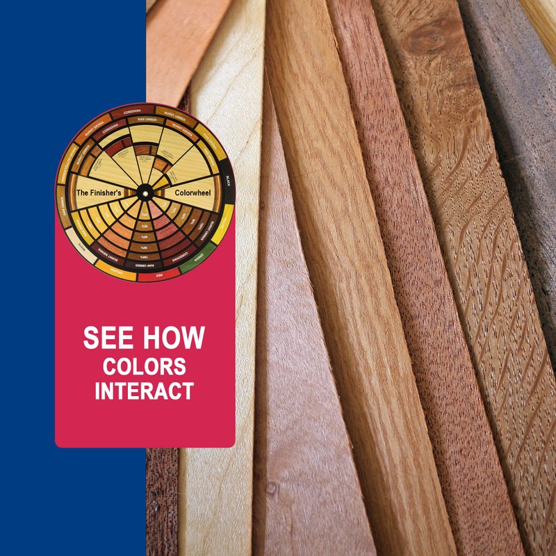 Mohawk Finisher's Colorwheel, Wood Finish, M900-1050, 9-Inch-Diameter Color Wheel
