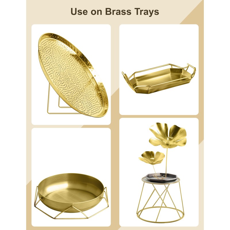LRVOJUY 4-Pack Solid Brass Rods, 1/4 x 12 Inch Brass