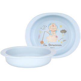 Skater XP25AG-A I'm Doraemon Sanrio Baby Tableware, Small Plates, For Kids, 5 Months and Up, Antibacterial Plastic, 8.8 fl oz (290 ml)