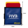 Mikasa VK Volleyball Warning Card (Referee), Yellow/Red