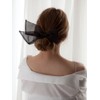 QinGoo Black Rabbit Ear Scrunchie Organic Hair Rubber Hair Accessories,