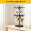 ORLESS 2 Tier Rotating Jewelry Display Stand, Keychain Display Stand