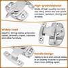 ZIUZI 6 Sets Table Leaf Latch Lock Hardware Heavy Duty