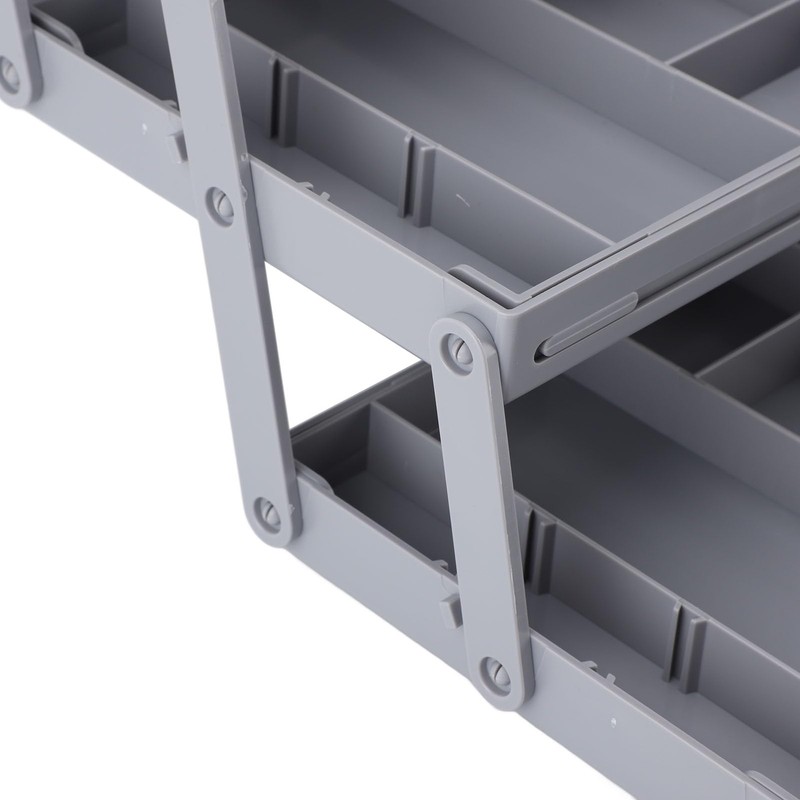 Drawer Organizer, Multi Level Collapsible Drawer Organizer with Adjustable Compartments,