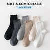 Mcool Mary Women's Ruffle Socks,Casual Ankle Breathable Cool Knit Cotton