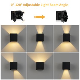 FORCOSO Wall Lights Indoor, Vintage Wood Wall Lamp Black Brown, E27 Wall Sconce Lights, Industrial Wall Mounted Lights Fittings, Rustic Wall Lighting Fixtures for Living Room Bedrooms Hallway Stair