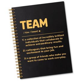 Sixrip Team Definition 160 Blank Pages Spiral Notebook, Funny Team Work Notebook Gifts for Coworker, Team Member Gifts, Appreciation Gifts New Job Gifts for Coworker, Dream Team Gifts for Colleague B
