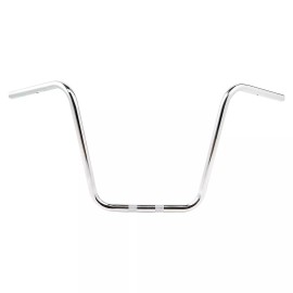 TCMT 10" 12" 14" 16" Ape Hanger 1" Handlebar Fit For Harley FLST FXST Sportster XL883 - Chrome 16" Rise