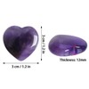 Marrywindix 4 Packs 1.2 Inches Healing Crystal Natural Amethyst Heart