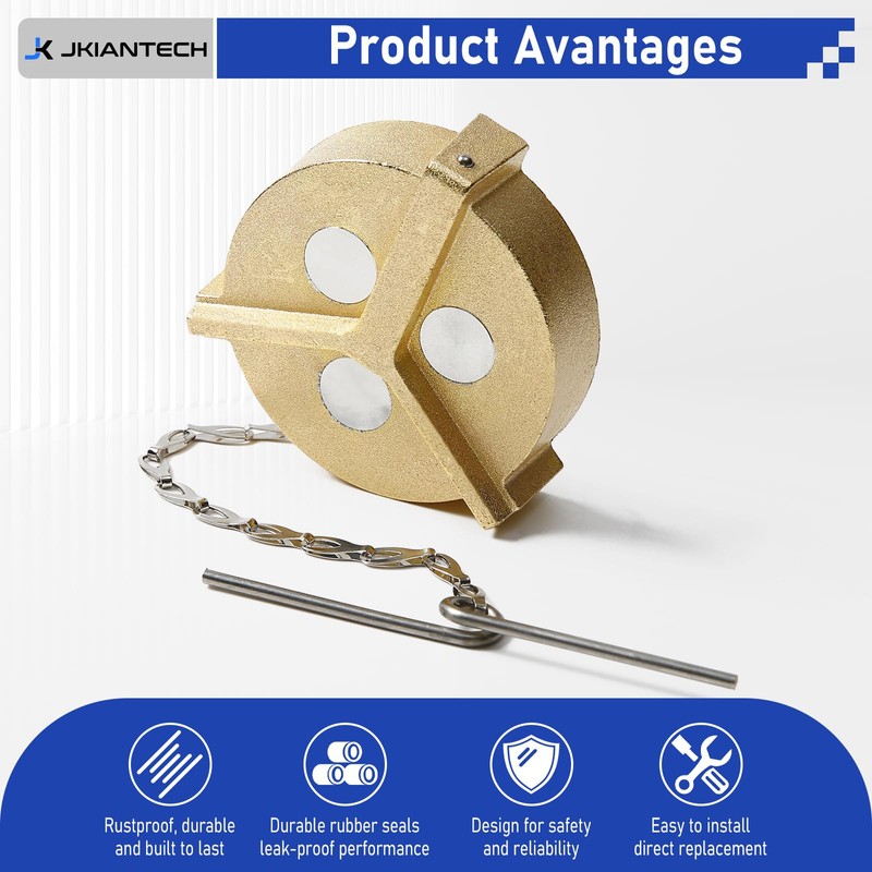 JKIANTECH Non-Locking Saddle Tank Fuel Cap Female, Fits for Ford