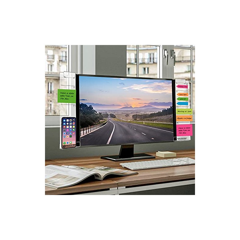 Multifunctional Acrylic Memo Boards Set for Computer