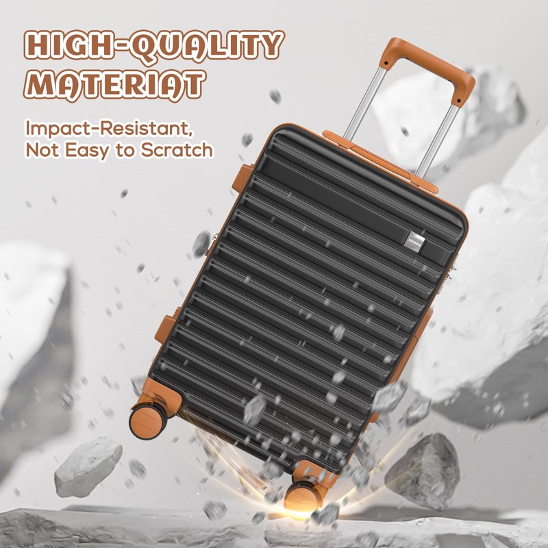 imiomo 20 Inch Expandable Carry on Luggage Sets with Spinner