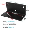 eoere 2 PCS 8" x 4" Heavy Duty Black L