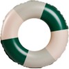 浮輪 子供 60 90 インフレータブル浮き輪 大人用サイズ 外径75-83cm, 内径29-35cm グリーン&ホワイト (60)