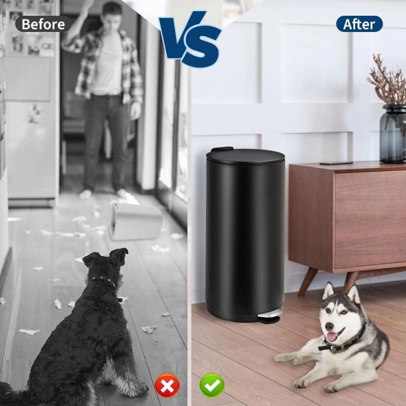 Unbranded 8 Gallon Round Trash Can 30L Modern Garbage Can
