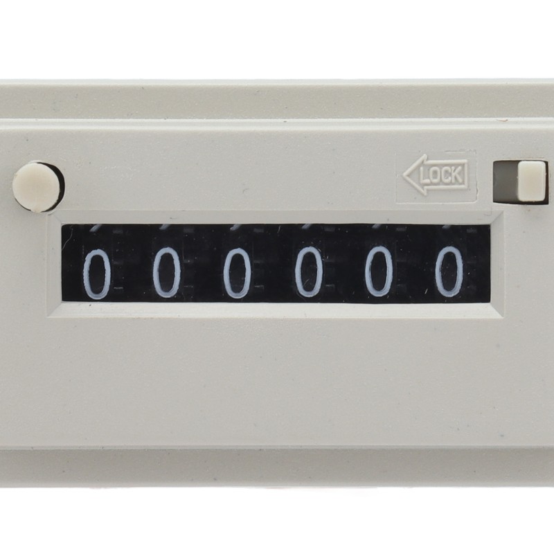 Electromagnetic Counter 0‑999999 6 Digit Industrial Pulse Totalizer for Machine