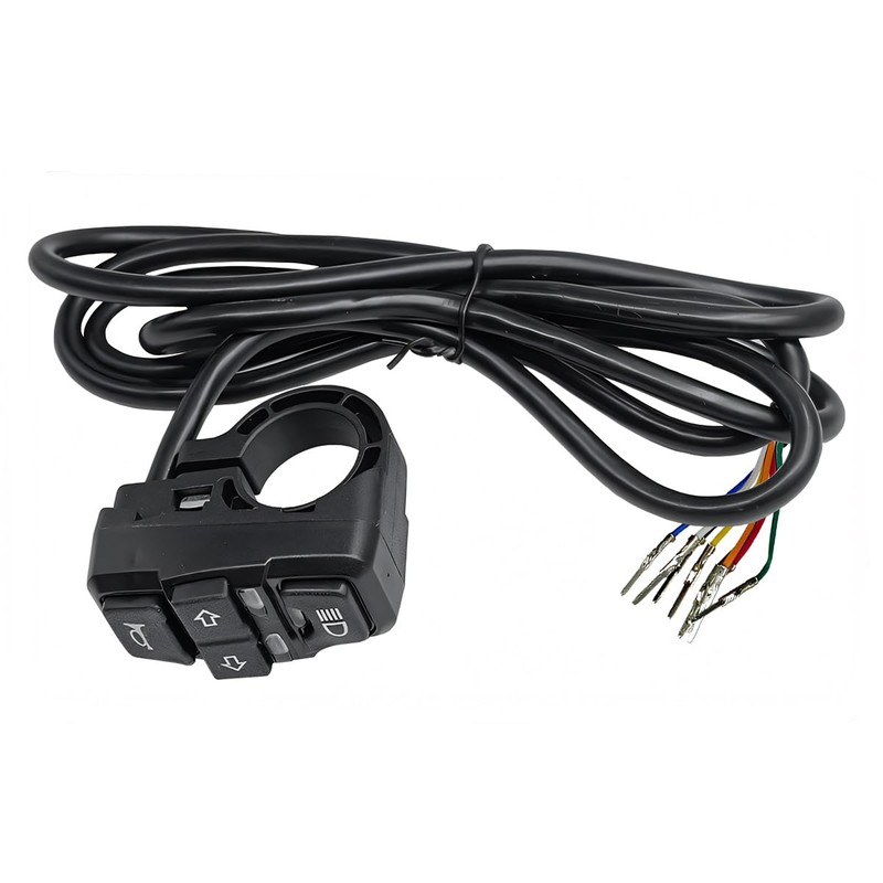 FALVFUN Motorcycle Head Light Turn Switch, 3-in-1 Motorbike Handlebar Headlights