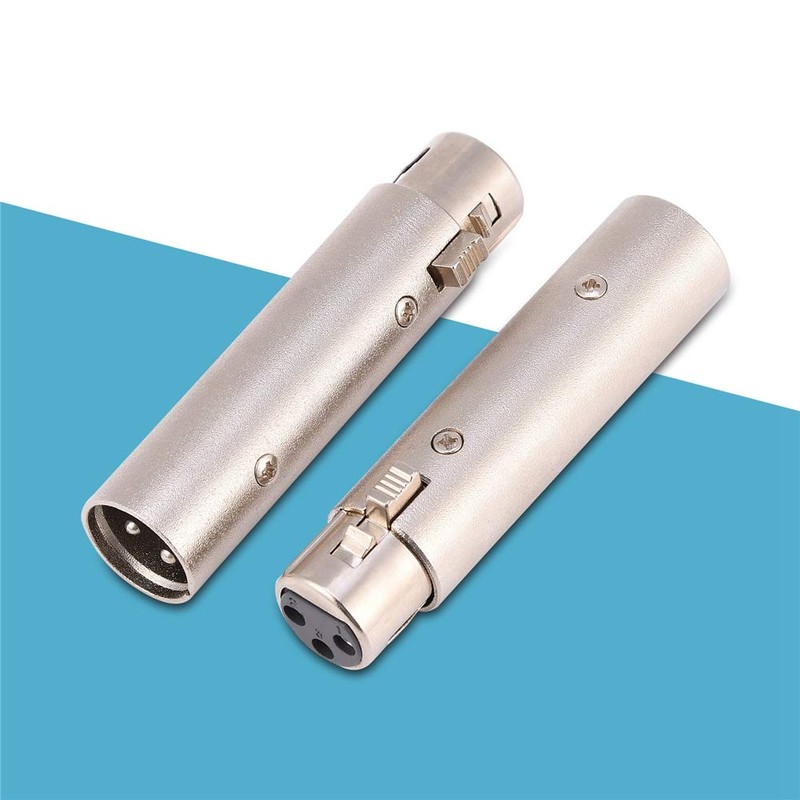 2 Pack 3 Pin XLR Male to Female Audio Microphone