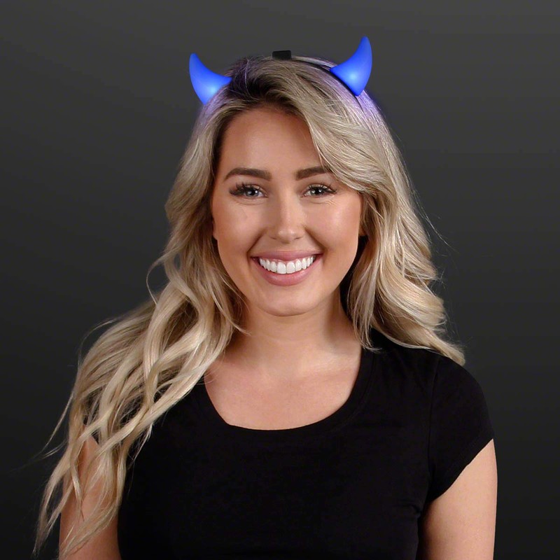 FlashingBlinkyLights Light up Blue Devils LED Headband (Set of 12)