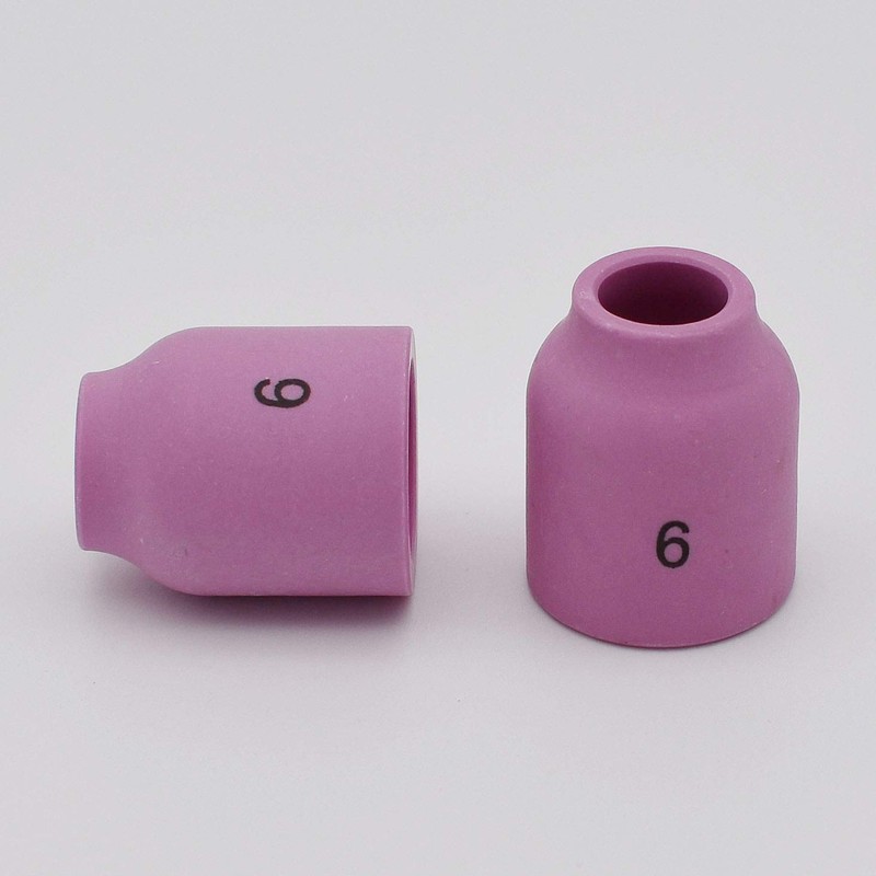 10PK TIG Gas Lens Alumina Nozzle Ceramic Cup 53N60 6#
