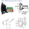 Jienk 5PCS RJ45 Female Panel Mount Screw Terminal Adapter, D-Type