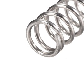 sourcing map Compression Spring 304 Stainless Steel Compression Springs Spiral Spring Steel Spring 10 mm Outer Diameter 1.2 mm Wire Diameter 11 mm Compressed Length 20 mm Length 30N Load Capacity