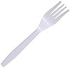 Daxwell Plastic Forks, Medium Heavyweight Polypropylene (PP), White, A10002659 (Case