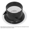 QANYEGN Soffit Vent, Adjustable Air Vent, ABS Wall Round Soffit