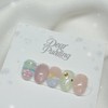 [Handmade Nail Tips] Button Baby Nail Tips - Petit Almond