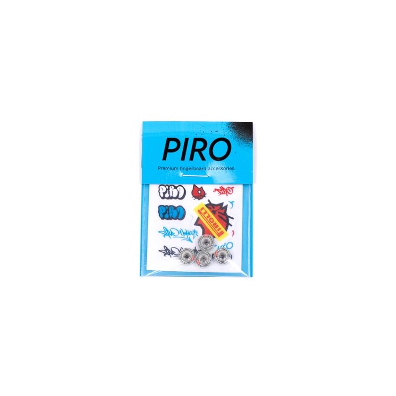 Piro Performance 65D Urethane Fingerboard Wheels (Perfomance White Swirl)