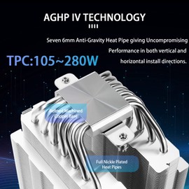 Thermalright Phantom Spirit 120SE ARGB CPU Cooler,154mm High with 7 Heat Pipes,Computer CPU Air Cooler Double Towers & Double PWM Fans,Compatible with Intel 1700/1200/1150/1151&AMD:AM4/AM5,PC Cooler