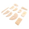 11pcs Pottery Trimming Tool Professional Wood Pottery Foot Shaper Tool