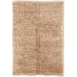 Linon Flokati 5-Foot by 8-Foot Rug, 1400-Gram, Tan