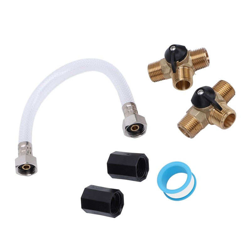 RV Water Heater Bypass Kit, Featuring Robust Brass Valves, Male