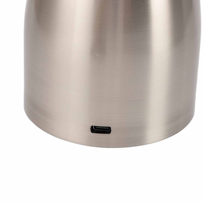 Metal Table Lamp Stepless Dimmable 3 Color Touch Control Rechargeable