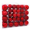 ISULIFE 87ct Christmas Ball Ornaments Set Shatterproof Seasonal Hanging Decorations