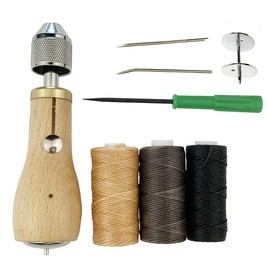 Becho Professional Stitcher Sewing Awl Leather Craft Making,Stitcher Repair Accessory Tool Kit for Leather Sail,Heavy Canvas and More