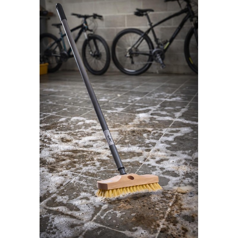 MyprenFibre All-Purpose Scrubber with Beard and Telescopic Handle