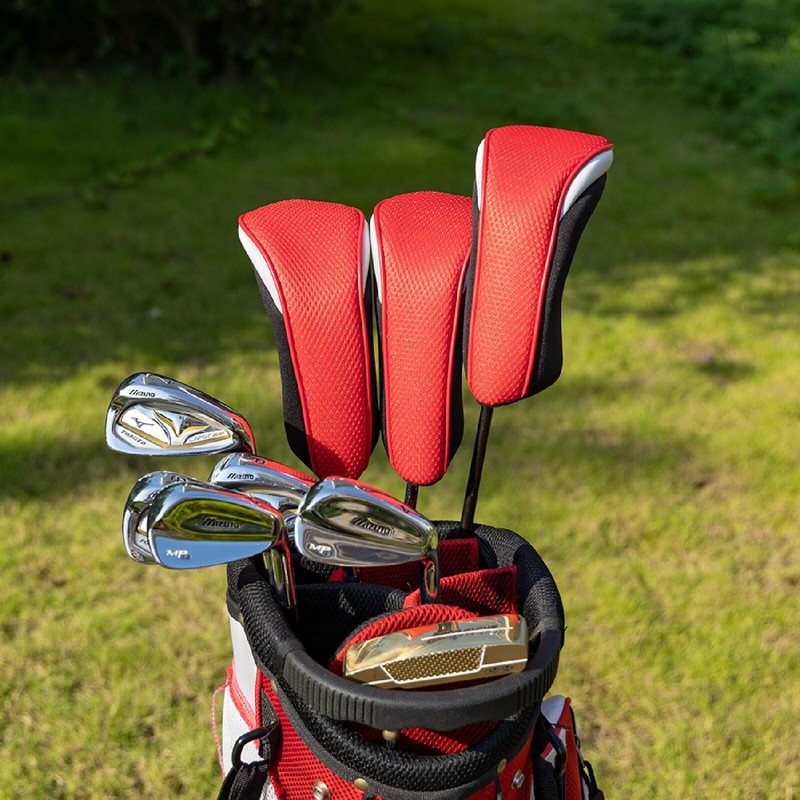 New Black Red 3 Pack Golf Hybrid Headcover Club Head