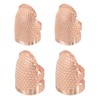 sourcing map Sewing Thimble Finger Protector, 4 Pcs Metal Finger