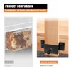 SALUINOKI 8 Pack Steel Trailer Stake Pockets for 2x4 Wood,