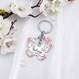 Celaqiu Christian Gifts for Women Faith Bible Verse Keychain Confirmation Gifts for Girls Christian Birthday Gift for Woman Christmas Easter Gift for Her God Says Keychain for Her