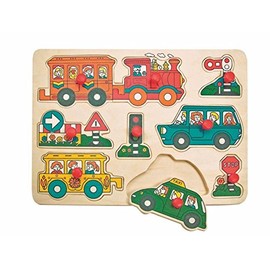 Woodyland Cars Peg Puzzle (9)