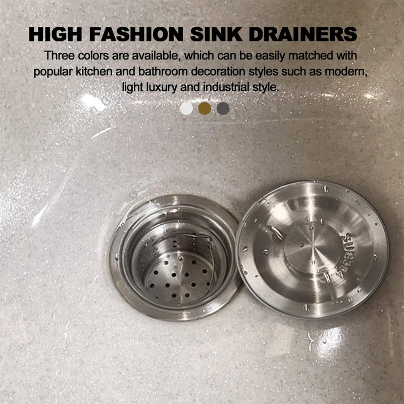 QuiLanTu 3 1/2" Kitchen Sink Drain Kit Replacement Sink Drain