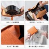 【MURA】 メンズ じゃばら財布 カード入れ コインケース お札が折れない イタリアンレザー 本革 キャメル